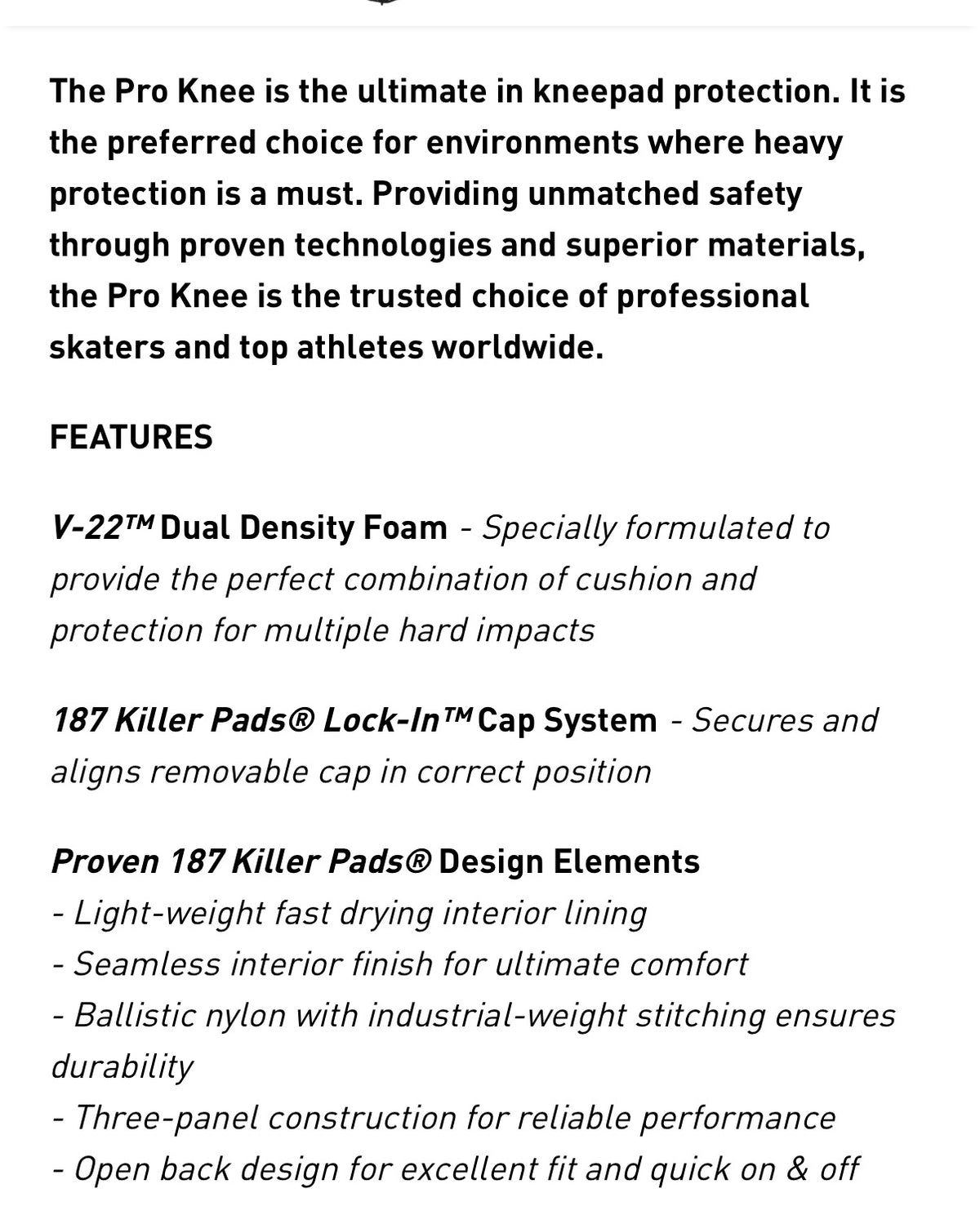 187 Killer Pro Knee Pads