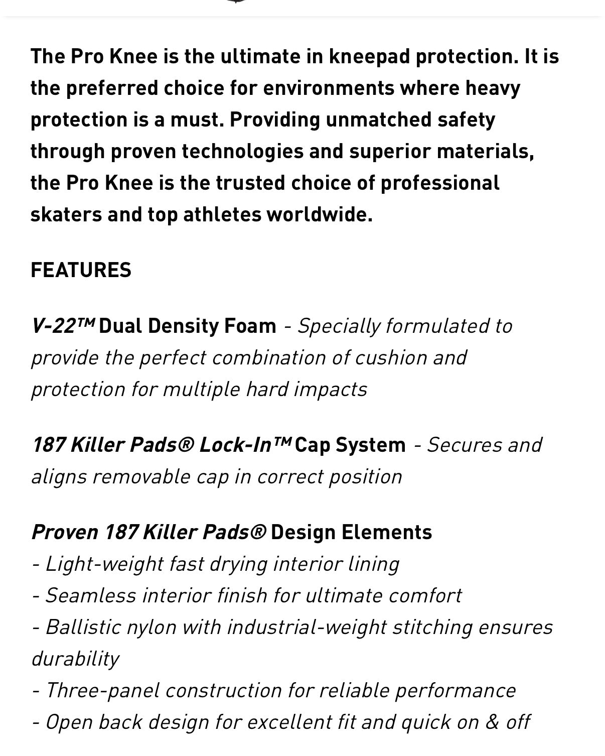 187 Killer Pro Knee Pads