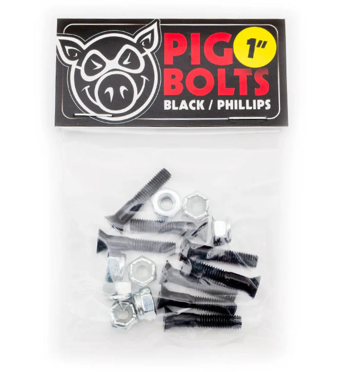 Pig bolts black 1”