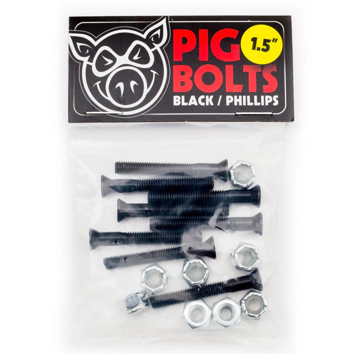 Pig Bolts Black 1.5” Phillips