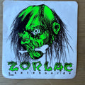 Vintage 1985 ZORLAC Skateboard Sticker Shrunken Head PUSHEAD OG 80s
