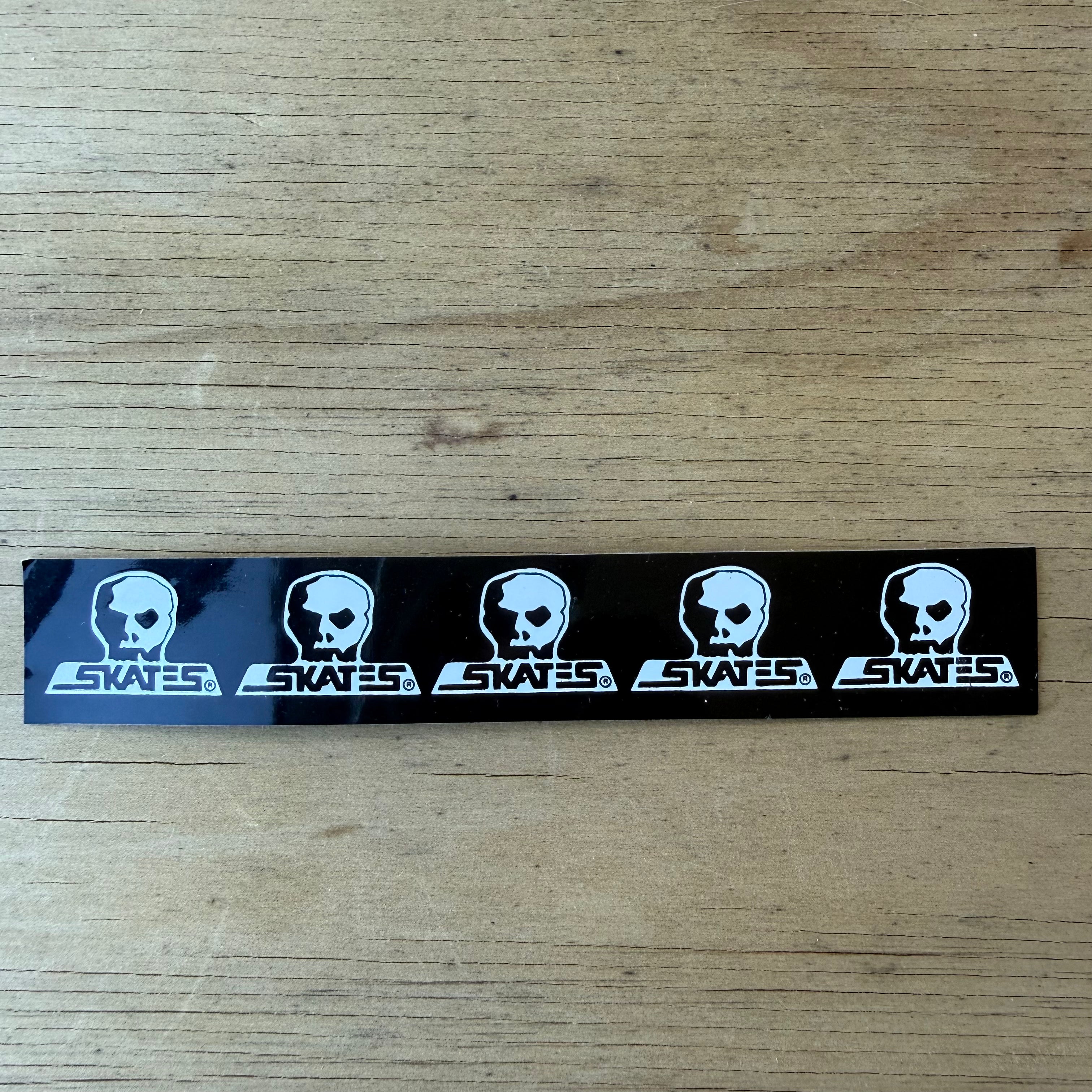 1980s Skull Strip Sticker