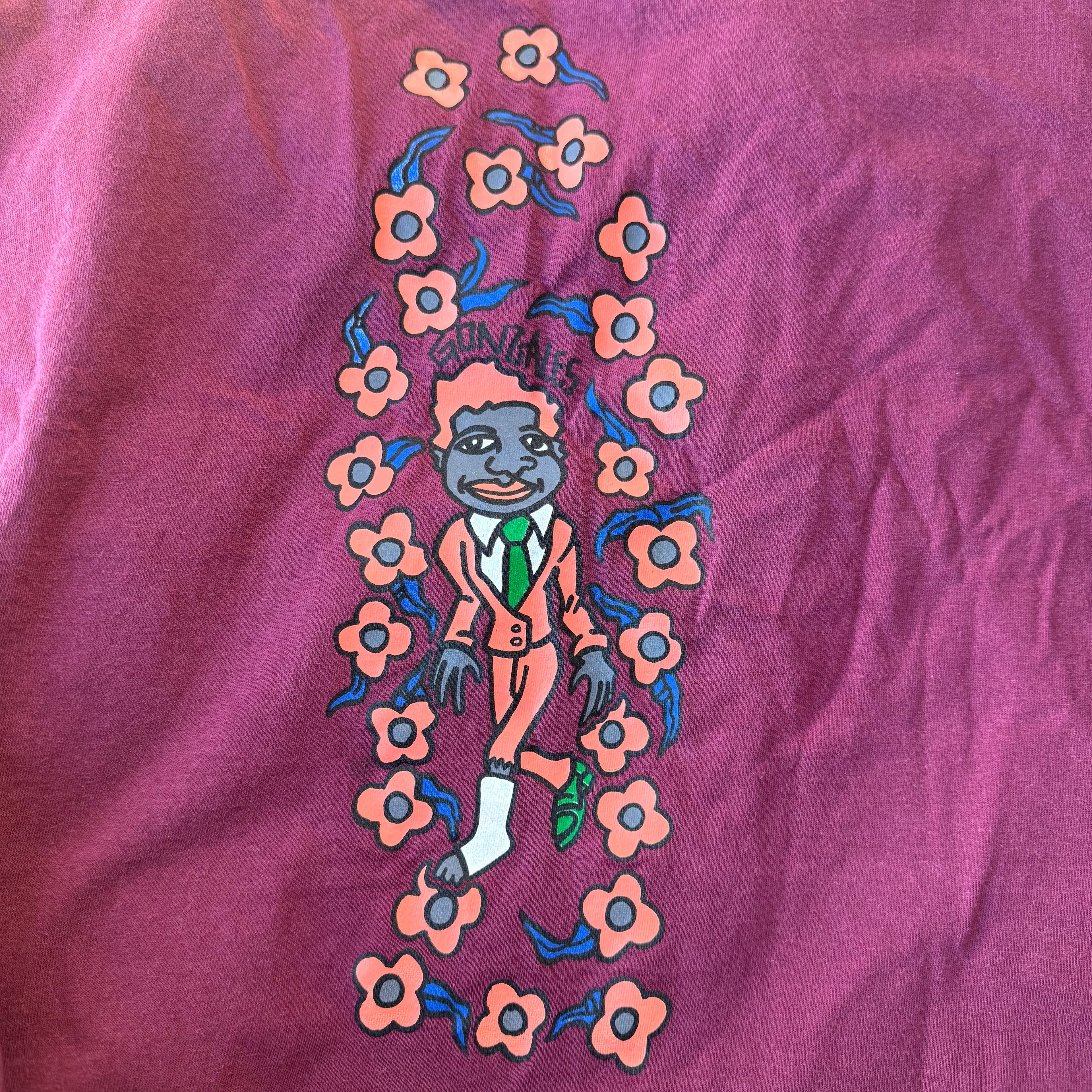 Vintage 90s ATM Click Mark Gonzales T-Shirt - OG Gonz Skateboard - Rare