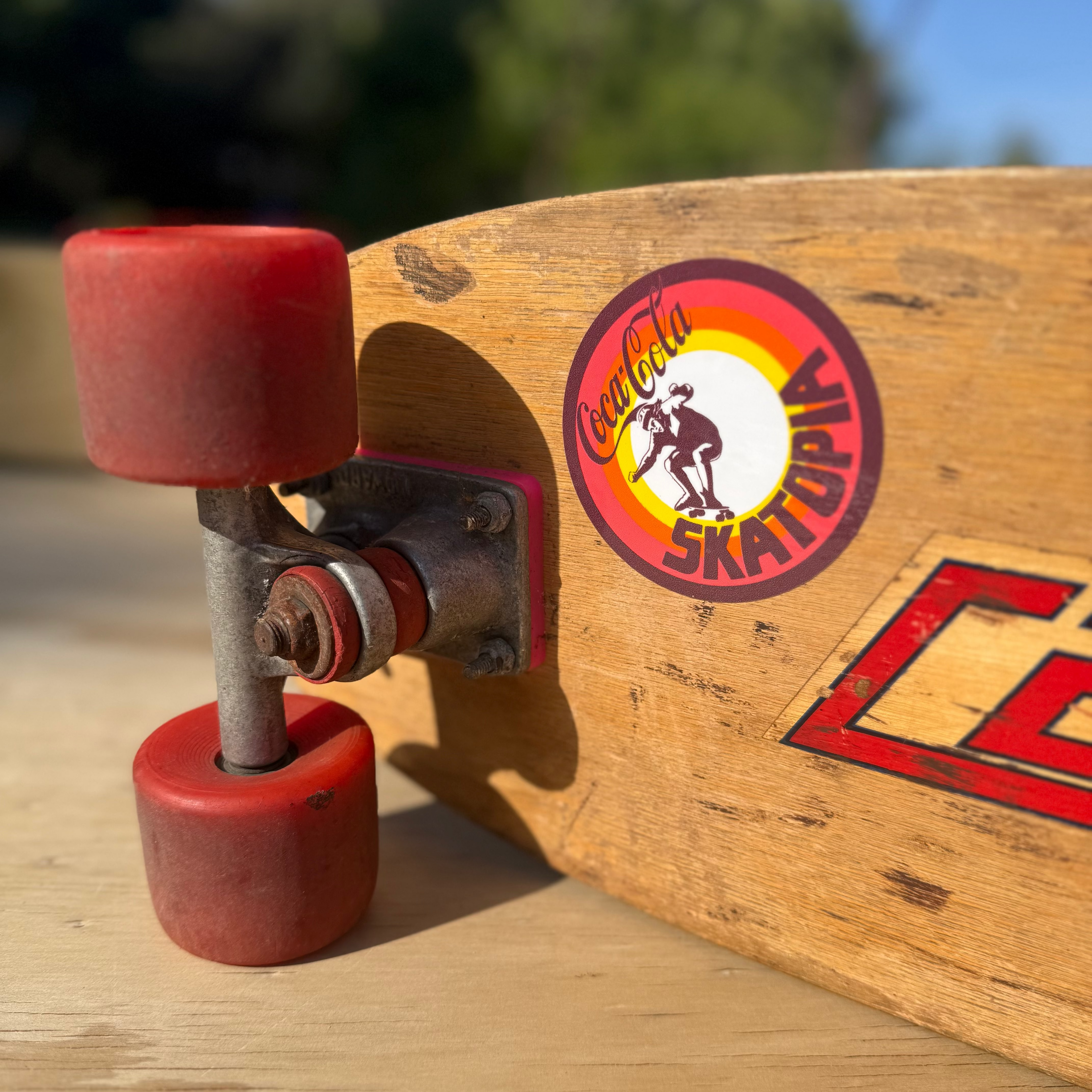 Skatopia Skateboard Sticker - 8cm Vinyl Laminated Reissue - 70s 80s Old School