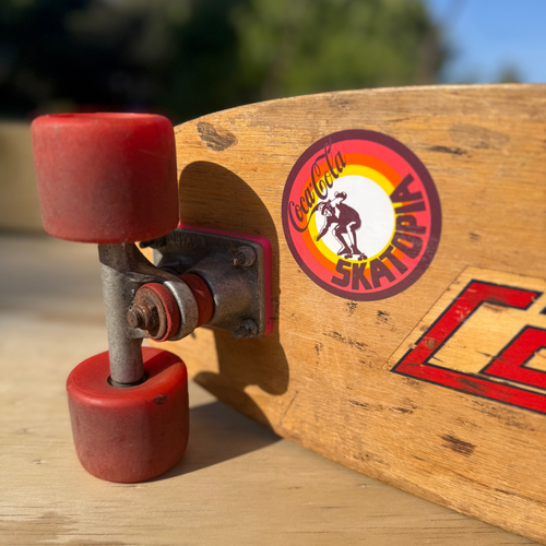 Skatopia Skateboard Sticker - 8cm Vinyl Laminated Reissue - 70s 80s Old School