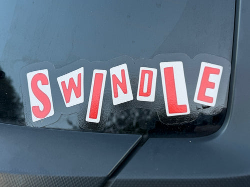 SWINDLE sticker - large