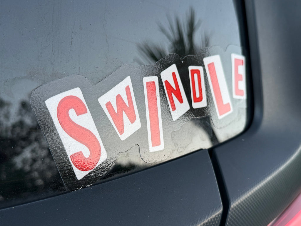 SWINDLE sticker - large