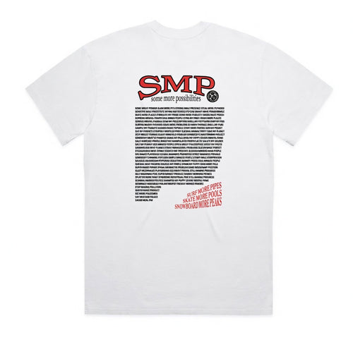 Swindle SMP Some More Possibilities T Shirt in faded white. ON SALE ! NOW $48.50